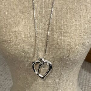 Kohl's Apt 9 Silver Heart Pendant Necklace
